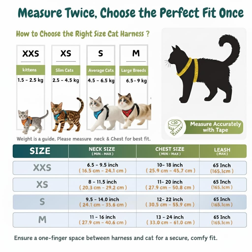 Cat Harness and Leash Set
