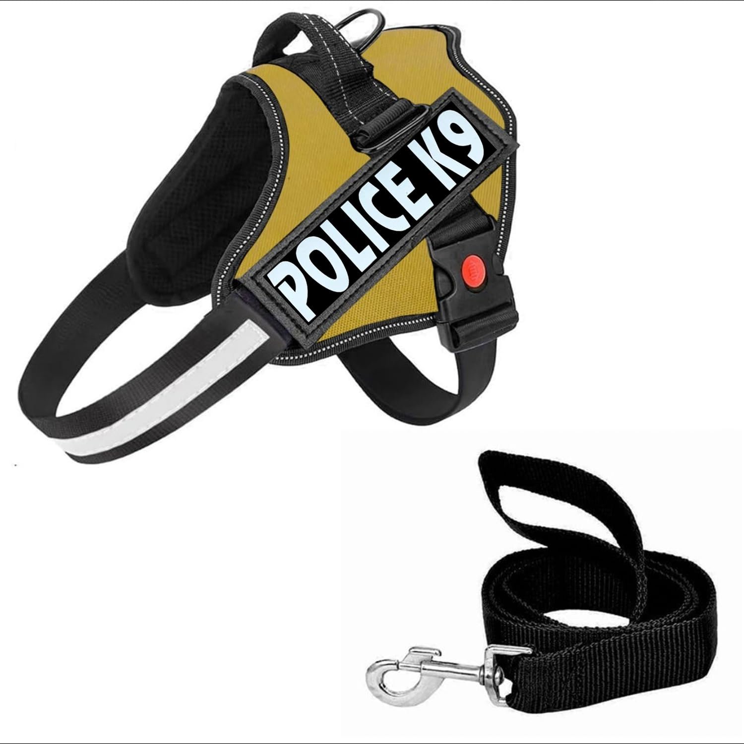 Police K9 Dog Harness with Leash