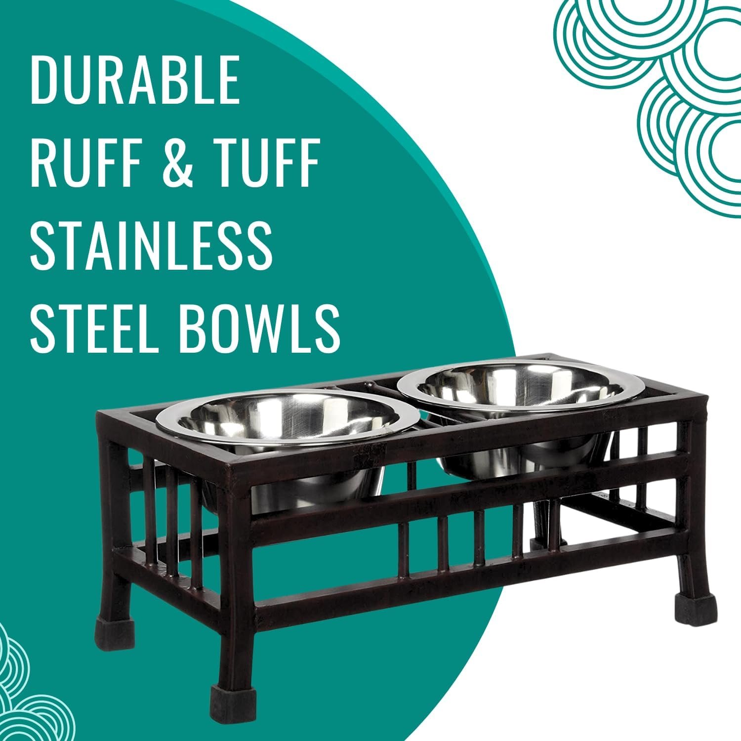Wrought Iron Pet Bowl Stand
