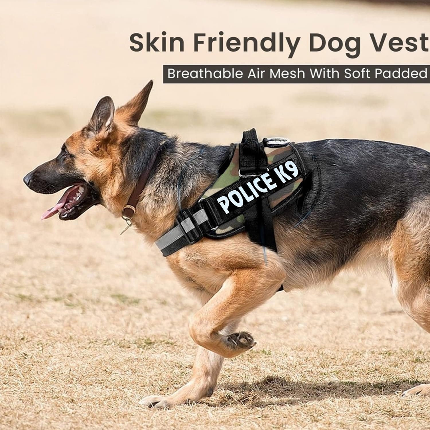 Police K9 Dog Harness with Leash
